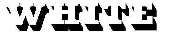 White字体