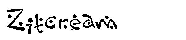 Zitcream字体