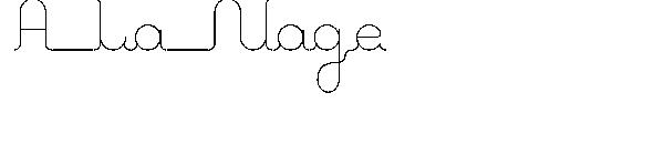 A La Nage字体