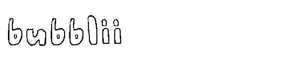 bubblii字体