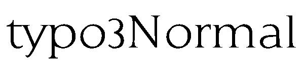 typo3Normal字体