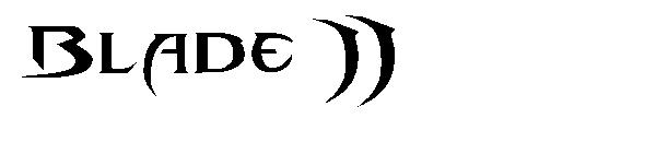 Blade 2字体