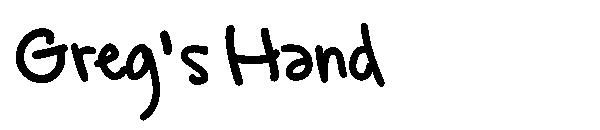 Greg's Hand字体