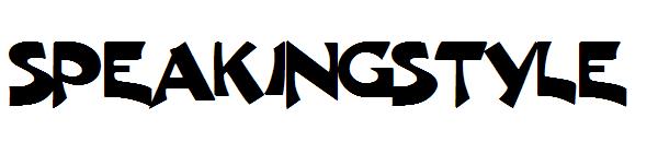 SPEAKINGSTYLE字体