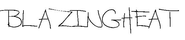 BLAZINGHEAT字体下载