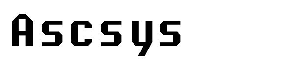 Ascsys字体