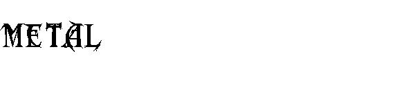 metal字体