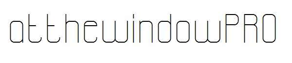 atthewindowPRO字体