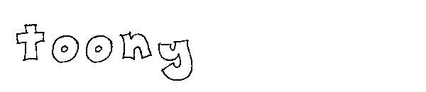 toony字体