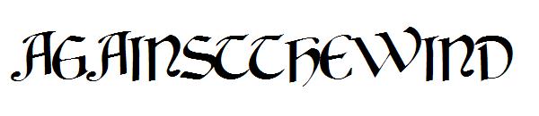 AGAINSTTHEWIND字体