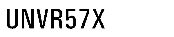 UNVR57X字体