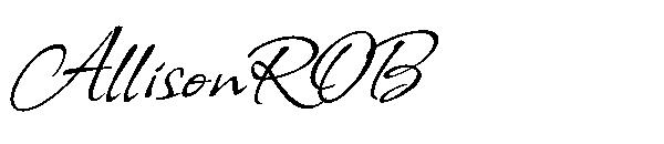 AllisonROB字体下载