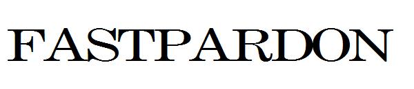 FASTPARDON字体