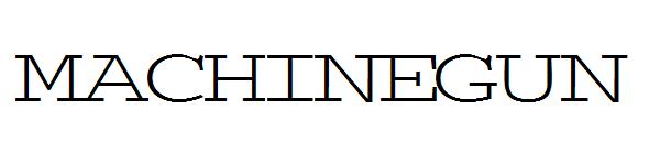 MACHINEGUN字体