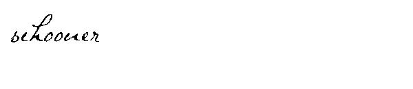 schooner字体