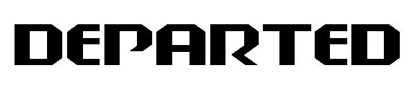 DEPARTED字体