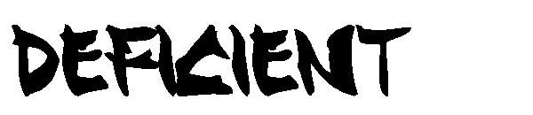 DEFICIENT字体
