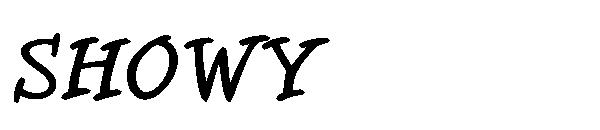 SHOWY字体