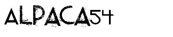 Alpaca54字体