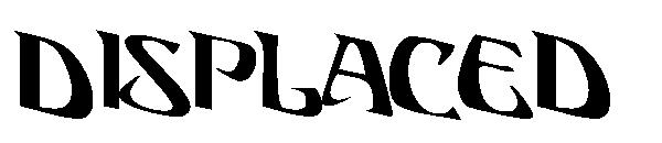 DISPLACED字体