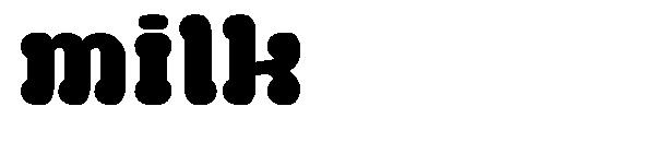 milk字体
