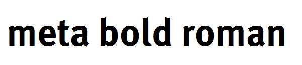 meta bold roman字体