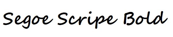 Segoe Scripe Bold字体