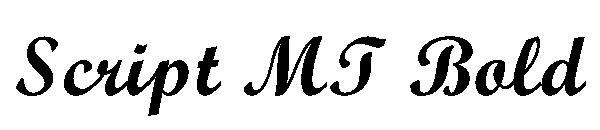 Script MT Bold字体
