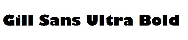 Gill Sans Ultra Bold字体