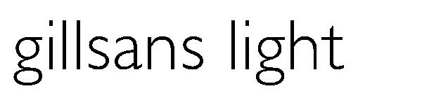 gillsans light字体