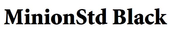 MinionStd Black字体