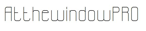 AtthewindowPRO字体