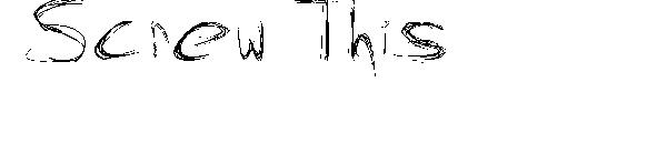 Screw This字体下载
