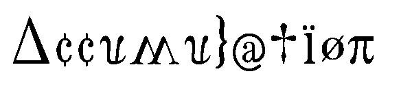 Accumulation字体下载