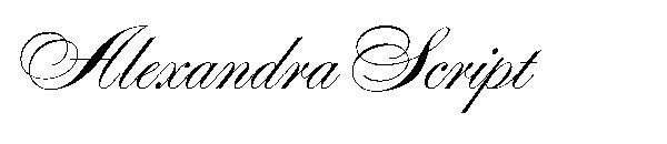 Alexandra Script字体