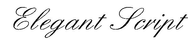 Elegant Script字体下载
