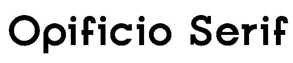 Opificio Serif字体下载
