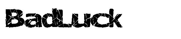 BadLuck字体下载