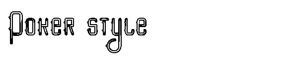 Poker style字体下载