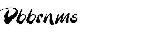 Dbbrnms字体