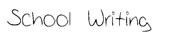 School Writing字体