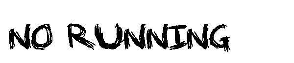 No Running字体