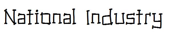National Industry字体