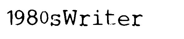 1980sWriter字体