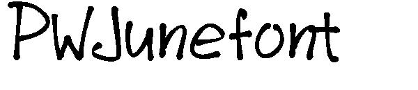 PWJunefont字体