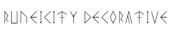 Runeicity Decorative字体