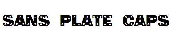 Sans Plate Caps字体