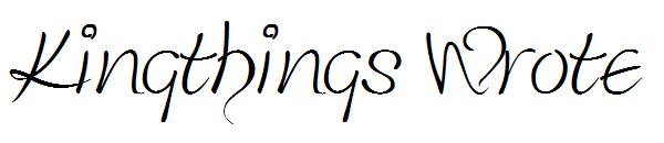 Kingthings Wrote字体