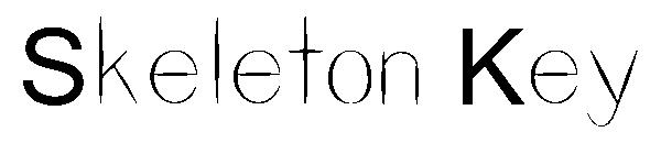Skeleton Key字体