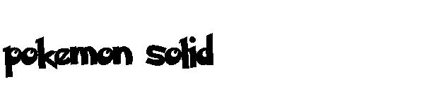 pokemon solid字体